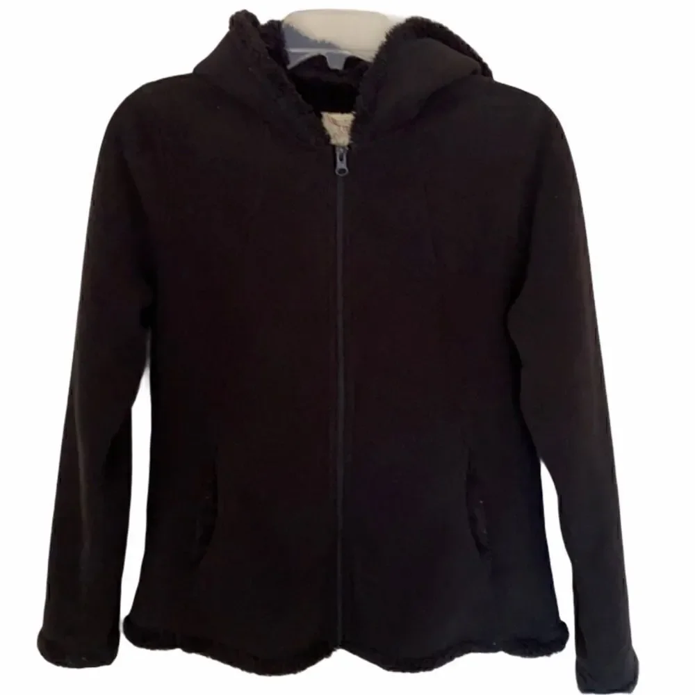 Faded Glory Woman’s Sherpa/Fleece Hooded Coat